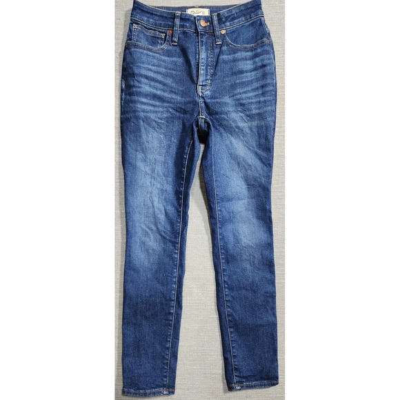 Madewell Denim - Madewell Curvy High-Rise Skinny Jeans Medium Wash Blue Denim Size 26